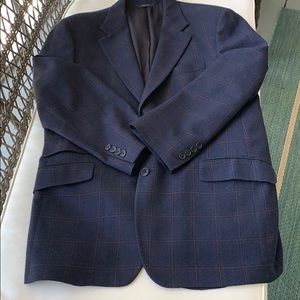 Brooks Brothers navy windowpane sport coat